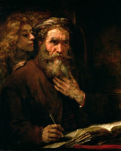 San Mateo y el Ángel, 1655-60 de Rembrandt van Rijn