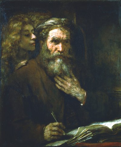 San Mateo el Evangelista, 1661 de Rembrandt van Rijn