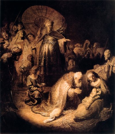 La adoración de los magos, 1632 de Rembrandt van Rijn