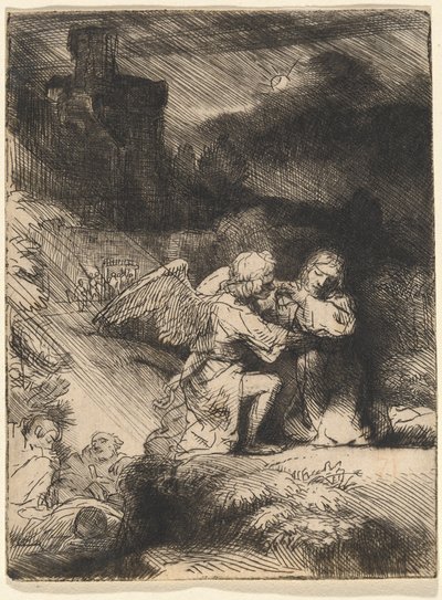 La Agonía en el Jardín de Rembrandt van Rijn