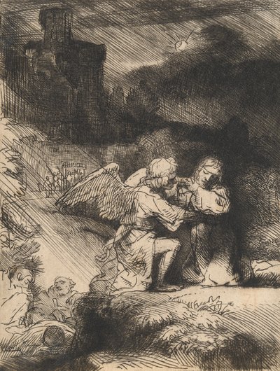 La agonía en el jardín, c.1657 de Rembrandt van Rijn