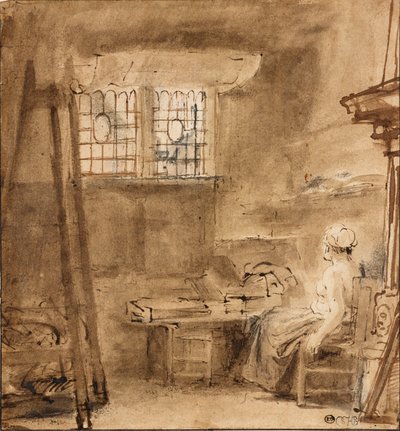 El estudio del artista de Rembrandt van Rijn