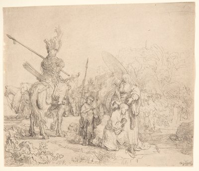 El bautismo del eunuco de Rembrandt van Rijn