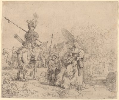 El bautismo del eunuco de Rembrandt van Rijn