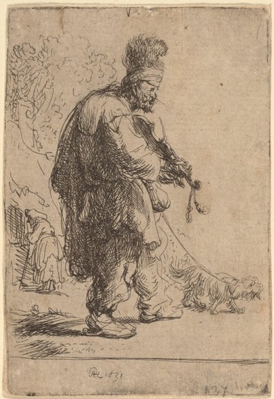 El violinista ciego de Rembrandt van Rijn