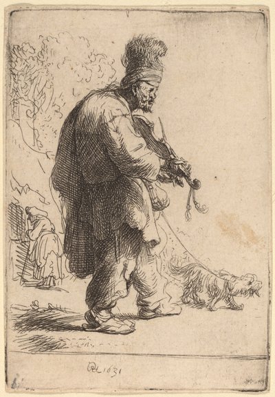 El Violinista Ciego de Rembrandt van Rijn