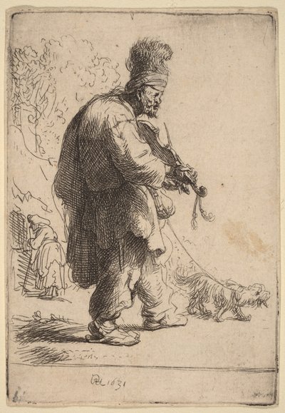 El violinista ciego de Rembrandt van Rijn