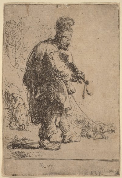 El violinista ciego de Rembrandt van Rijn