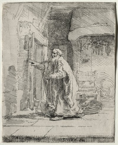 La Ceguera de Tobit: La Placa Mayor, 1651 de Rembrandt van Rijn