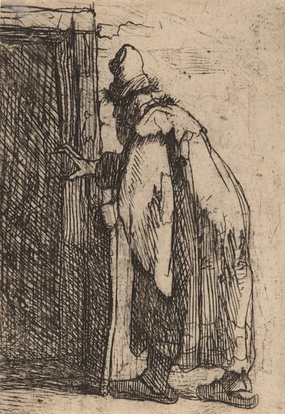La ceguera de Tobit: un boceto, c. 1629 de Rembrandt van Rijn