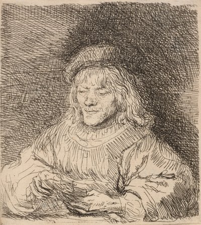 El Jugador de Cartas, 1641 de Rembrandt van Rijn
