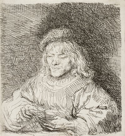 El Jugador de Cartas, 1641 de Rembrandt van Rijn