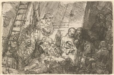 La Circuncisión en el Establo de Rembrandt van Rijn