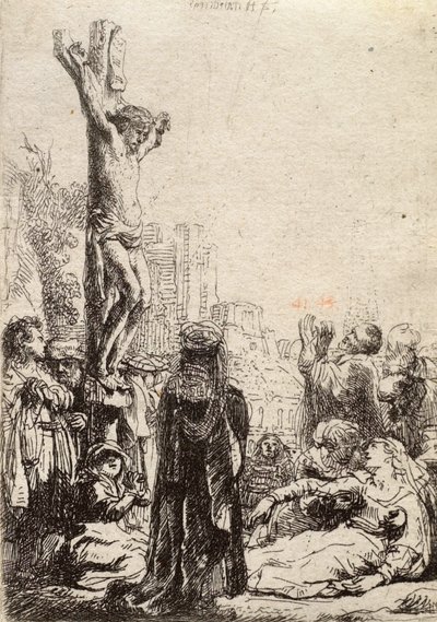 La crucifixión de Rembrandt van Rijn