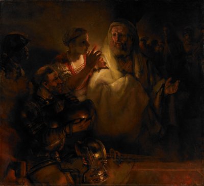 La Negación de San Pedro, 1660 de Rembrandt van Rijn