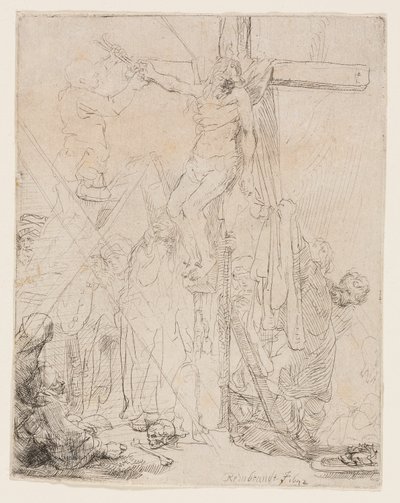 El Descendimiento de la Cruz: Un boceto de Rembrandt van Rijn