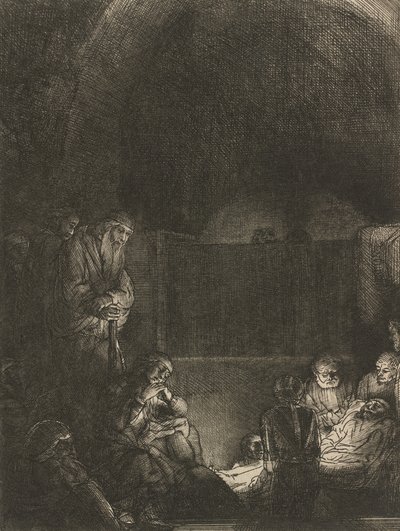 El entierro, c. 1654 de Rembrandt van Rijn