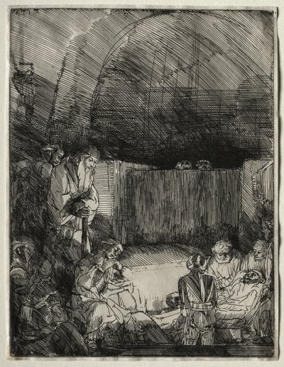 El entierro, c. 1654 de Rembrandt van Rijn