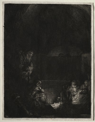 El Entierro, c. 1654 de Rembrandt van Rijn