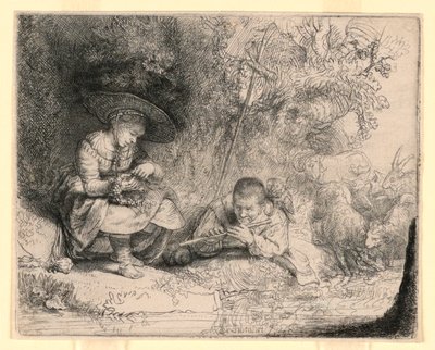 El flautista de Rembrandt van Rijn