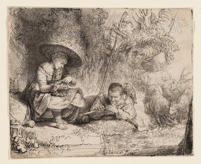 El flautista de Rembrandt van Rijn