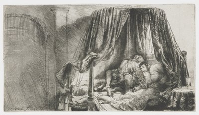 La cama francesa de Rembrandt van Rijn