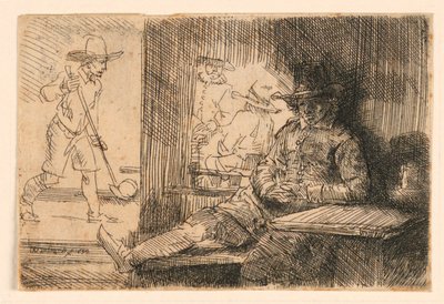 El jugador de golf de Rembrandt van Rijn