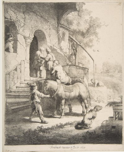 El buen samaritano, 1633 de Rembrandt van Rijn
