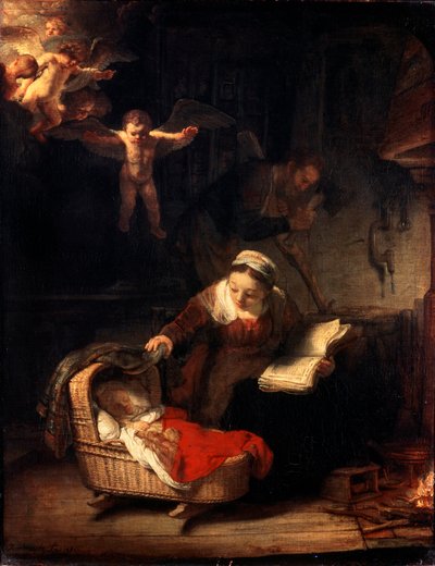 La Sagrada Familia, 1645 de Rembrandt van Rijn