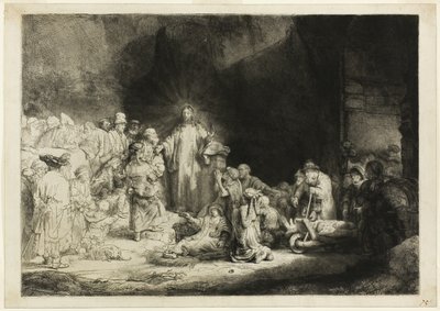 El grabado de los cien florines de Rembrandt van Rijn