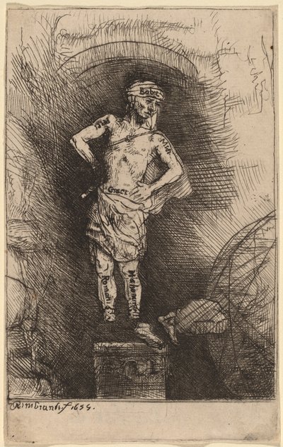 La imagen vista por Nabucodonosor de Rembrandt van Rijn