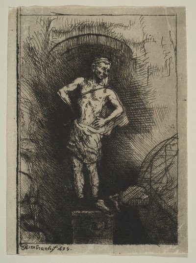 La imagen vista por Nabucodonosor, 1655 de Rembrandt van Rijn