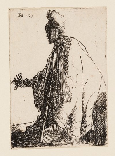 El leproso ("Lázaro Klep") de Rembrandt van Rijn