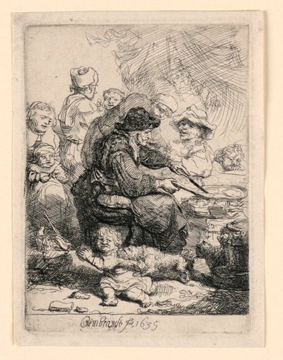 La Mujer de los Panqueques de Rembrandt van Rijn