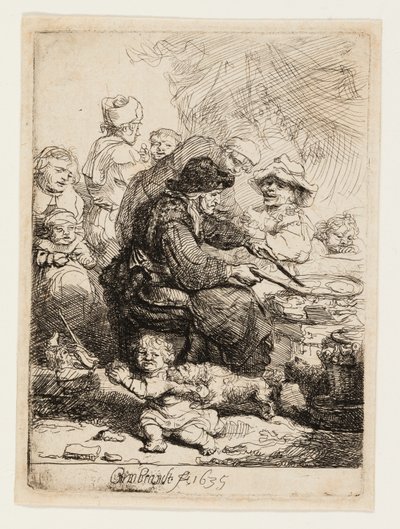 La Mujer de los Panqueques de Rembrandt van Rijn