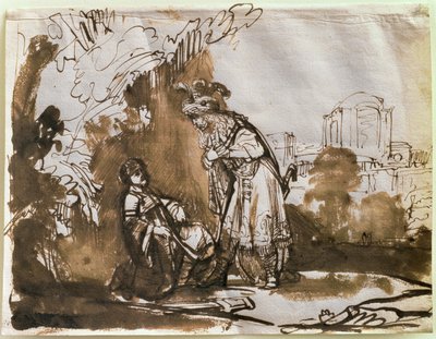 La despedida de David y Jonatán de Rembrandt van Rijn