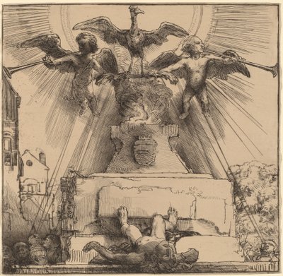 El fénix o la estatua derribada de Rembrandt van Rijn