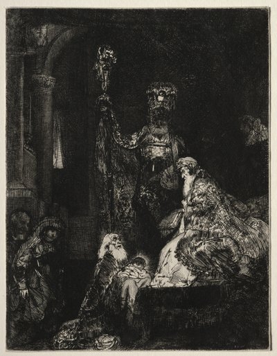 The Presentation in the Temple de Rembrandt van Rijn