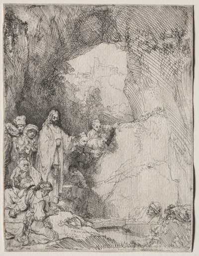 The Raising of Lazarus: Small Plate de Rembrandt van Rijn