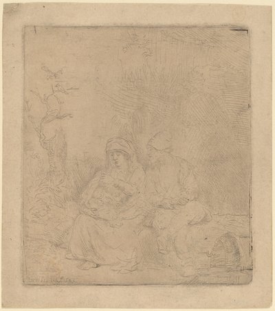 El descanso en la huida de Rembrandt van Rijn