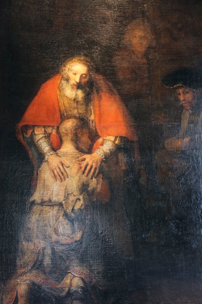 El regreso del hijo pródigo, c.1665-c.1669 de Rembrandt van Rijn