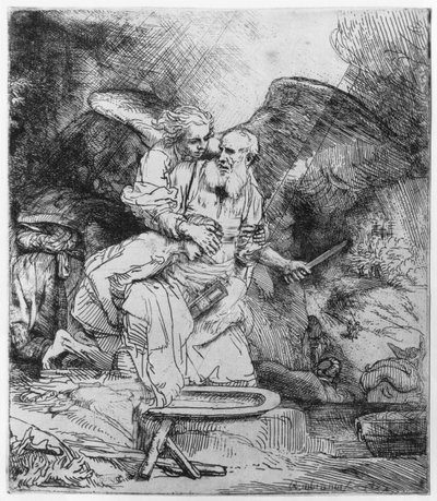 El sacrificio de Abraham, 1645 de Rembrandt van Rijn