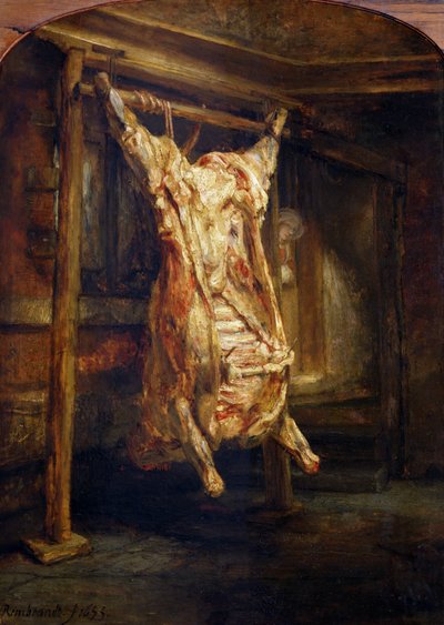 El buey sacrificado, 1655 de Rembrandt van Rijn