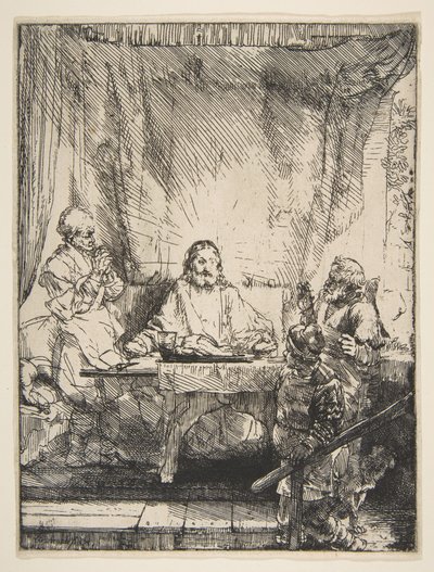 La cena en Emaús de Rembrandt van Rijn