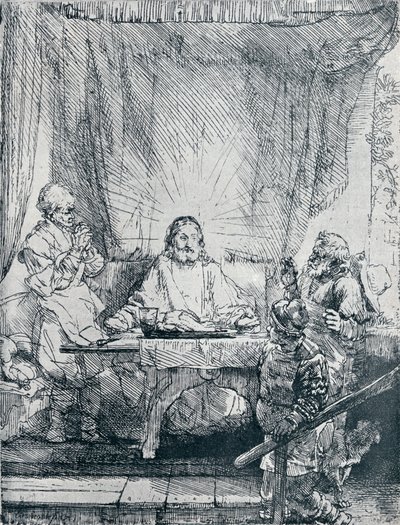 La Cena en Emaús de Rembrandt van Rijn