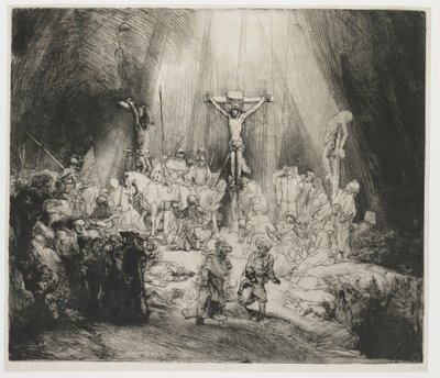 las tres cruces Cristo Crucificado entre los dos Ladrones: 