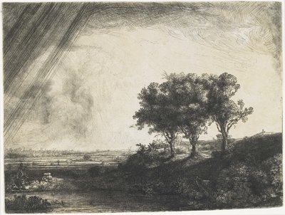 Los Tres Árboles, 1643 de Rembrandt van Rijn