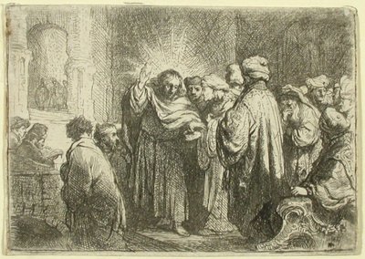 El dinero del tributo de Rembrandt van Rijn