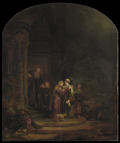 La Visitación, 1640 de Rembrandt van Rijn