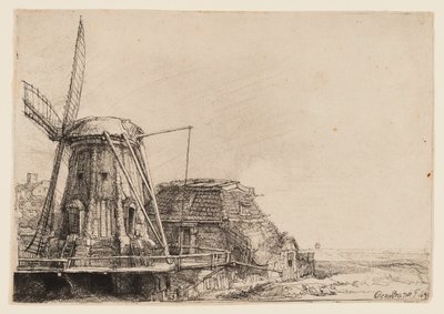 El molino de viento de Rembrandt van Rijn